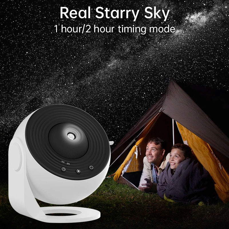 360° Rotating Galaxy Starry Sky Projector