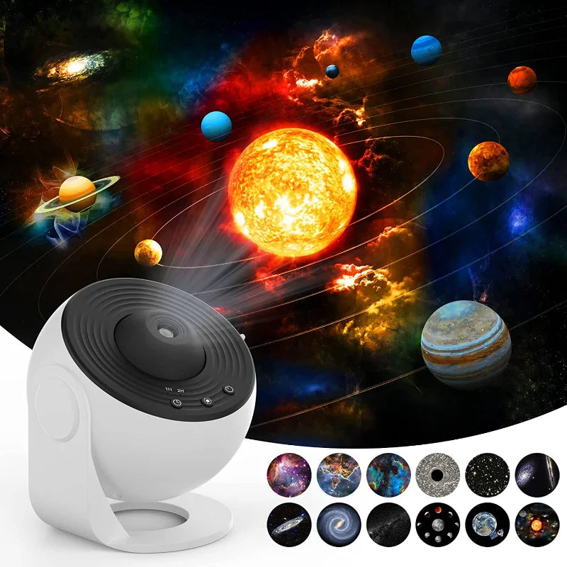 360° Rotating Galaxy Starry Sky Projector