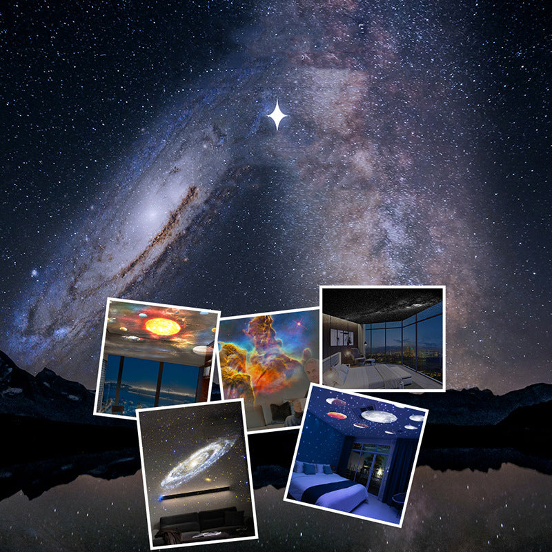 360° Rotating Galaxy Starry Sky Projector