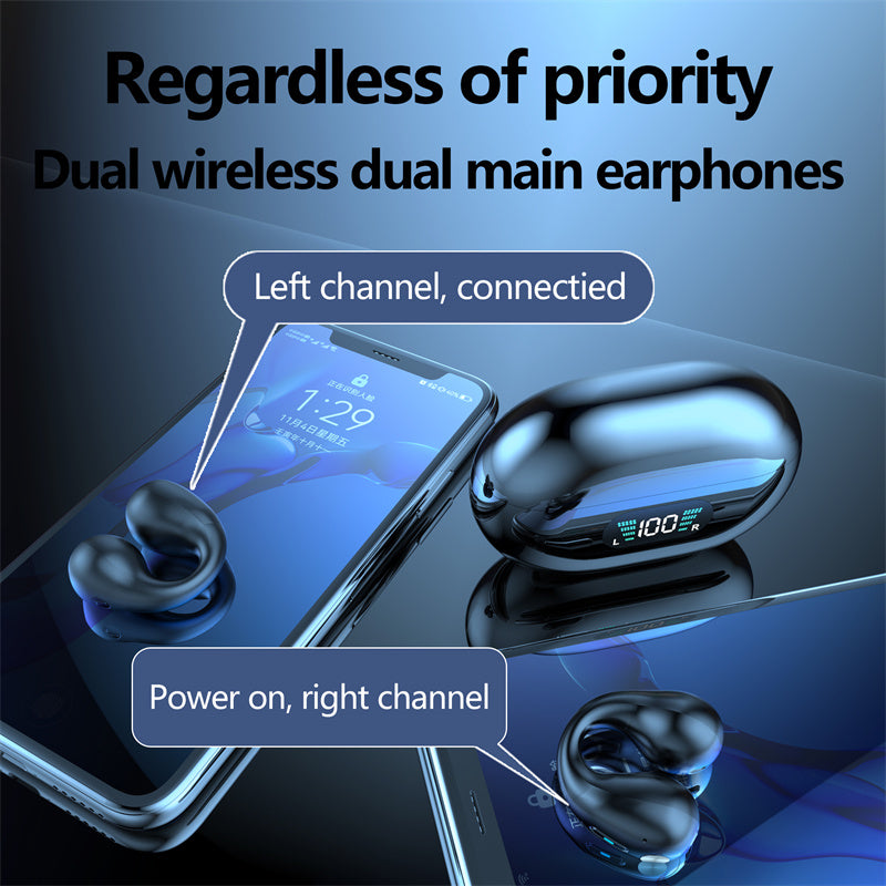 Ambie Style Bone Conduction Ear-Clip Wireless Headphones