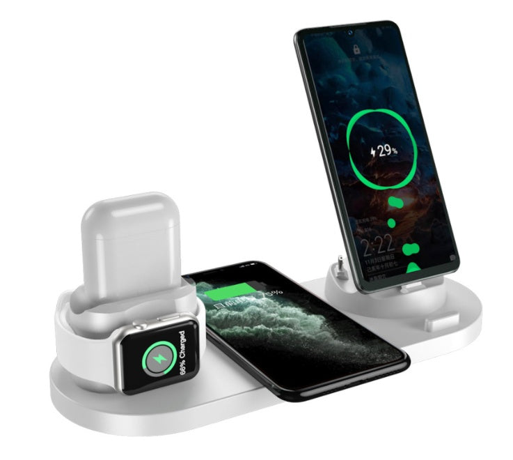 6-in-1 Fast Wireless Charging Dock Station - Universal Charging Hub