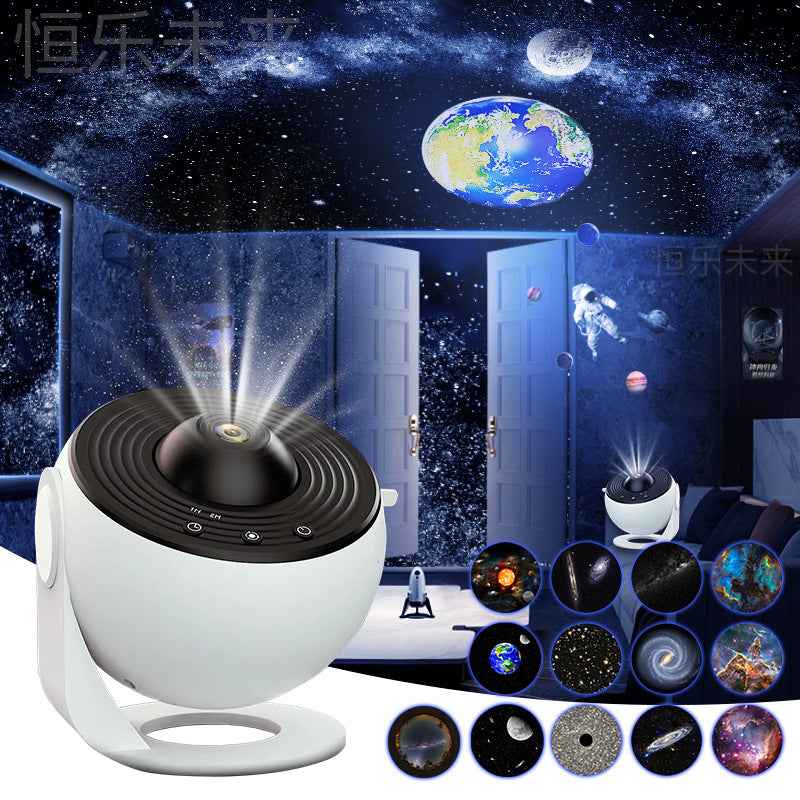 360° Rotating Galaxy Starry Sky Projector