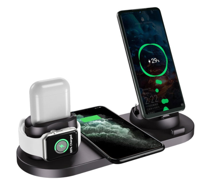 6-in-1 Fast Wireless Charging Dock Station - Universal Charging Hub