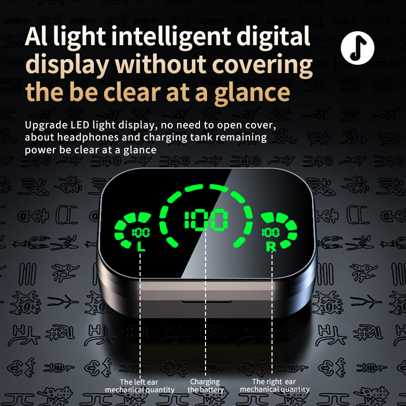 YD03 TWS Wireless Smart Digital Display Headset